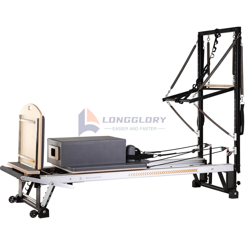 Aluminium-Pilates-Reformer mit Halbturm