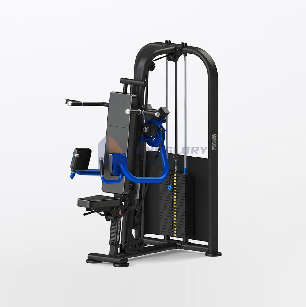 Stiftbelastetes Seitheben im Sitzen